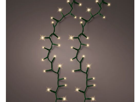 Lampki zewnętrzne LED 500LED 11 m zielony/szampański