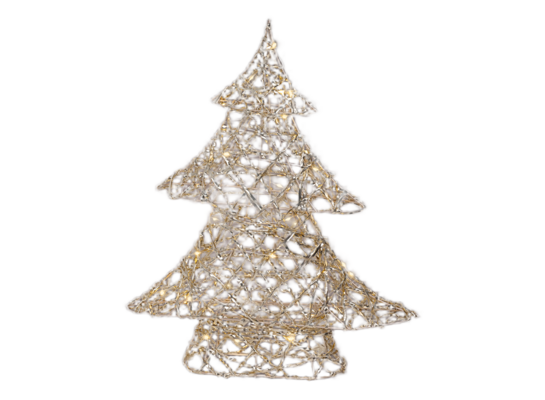 Dekoracja druciana micro LED choinka - 40cm