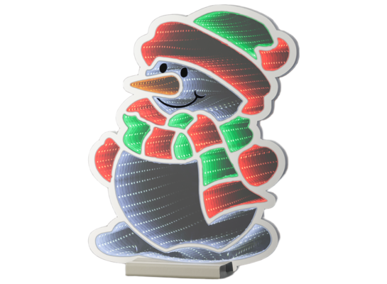 Dekoracja LED bałwan efekt nieskończoności