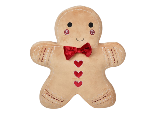 Poduszka świąteczna dekoracyjna pierniczek 49 x 49 x 10 cm 8513