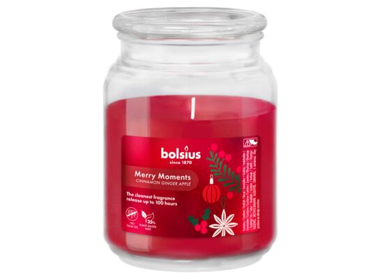 Świeca zapachowa w słoiku z pokrywką 129/79 LE Merry Moments bolsius