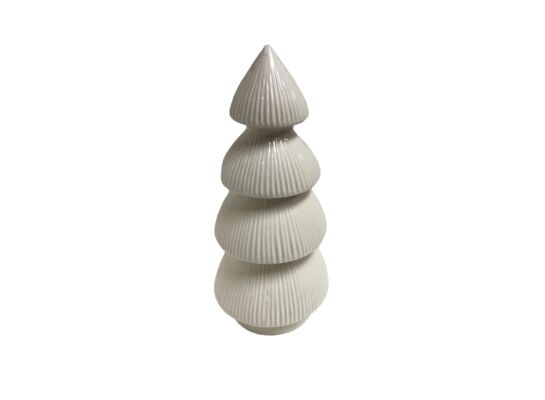 Choinka ceramiczna 28,4 cm biała