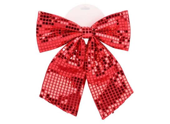 Kokarda dekoracyjna 29 x 34 cm czerwona