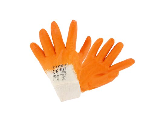 Rękawice 81 XL nitryl pomarańczowy kat. 2