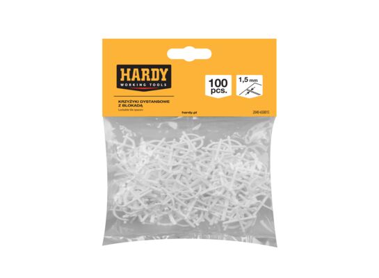 Krzyżyki z blokadą 1,5 mm 100 sztuk w woreczku