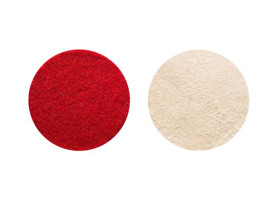 Filc polerski biały rzep 125 mm