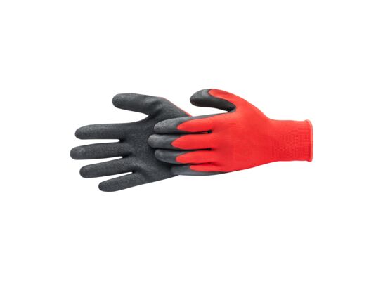 Rękawice budowlane 89 XXL czerwono-czarne Hardy