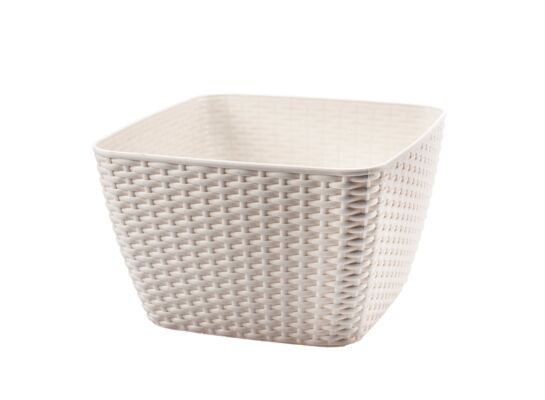 Osłonka VICKY kwadratowa 30 cm krem