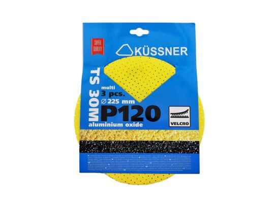 Tarcza ścierna multi P120 225 mm 3 sztuki TS30M żółta