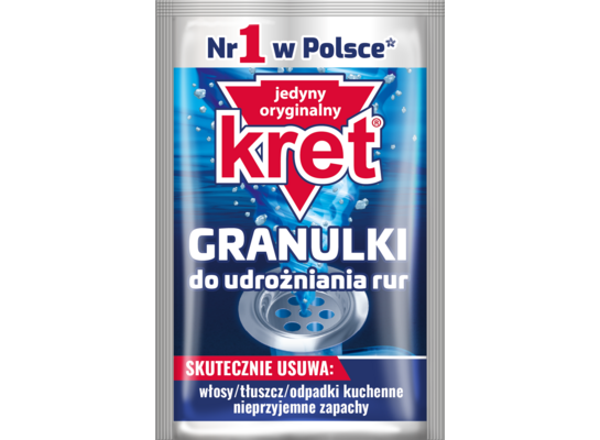 Granulki do udrożniania rur 40 g KRET