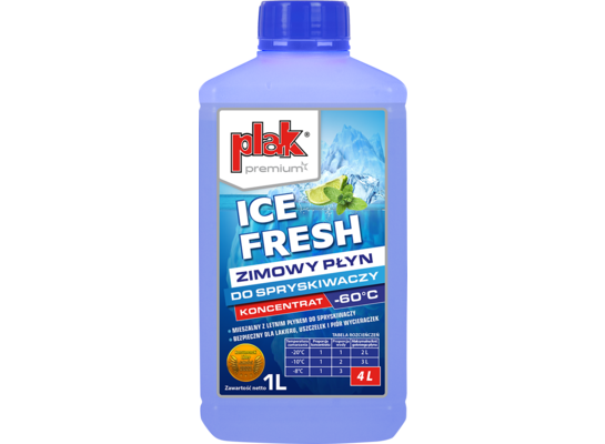 Zimowy koncentrat do spryskiwaczy Ice Fresh 1 l -60°C PLAK