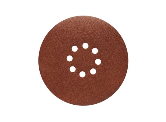 Tarcza ścierna rzep P60 225 mm 8-otworów 3 sztuki TS38R brąz