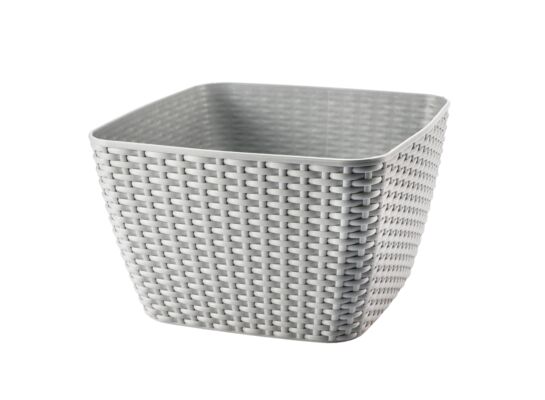 Osłonka VICKY kwadratowa 40 cm szary