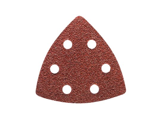 Papier ścierny P180 Delta rzep 96 x 96 x 96 mm 5 sztuk brązowy