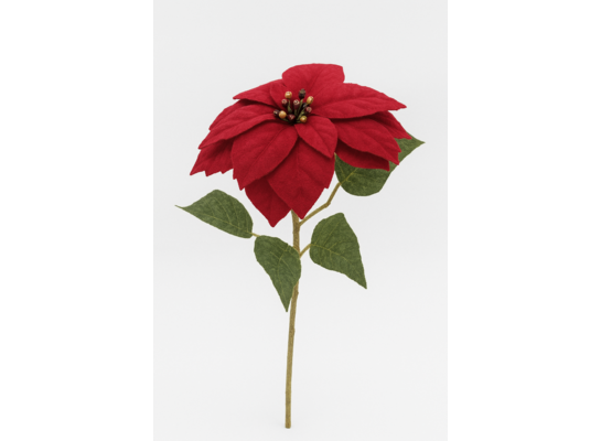 Kwiat sztuczny poinsecja pojedyncza 59 cm