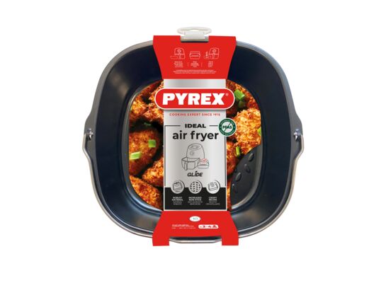 Forma kwadratowa 22x 21x 7,5 cm z uchwytem air fryer PYREX