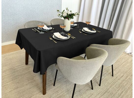 Obrus plamoodporny Surbo 110 x 160 cm czarny