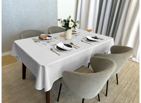 Obrus plamoodporny Surbo 140 x 300 cm biel