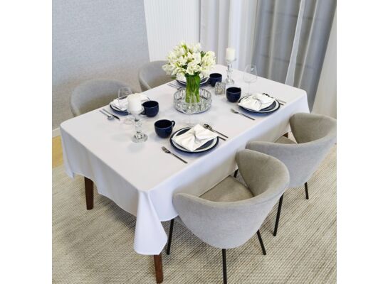 Obrus plamoodporny klasyczny Elegant 140 x 240 cm biały