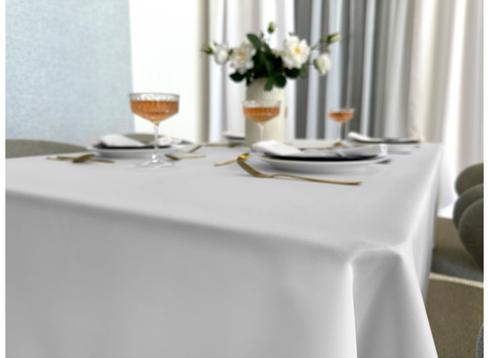 Obrus plamoodporny Surbo 140 x 200 cm biel