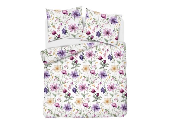 Pościel mikrofibra 160 x 200 cm 5284 A kwiaty