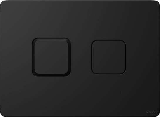 Przycisk pneumatyczny Accento Square czarny mat Cersanit