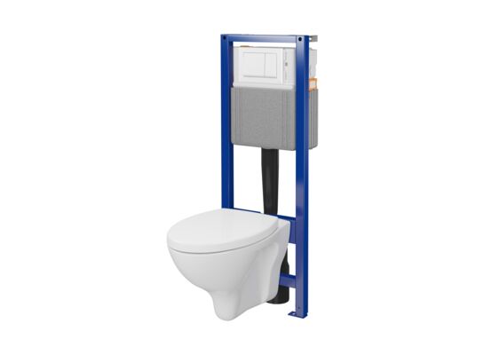 Zestaw stelaż podtynkowy z miską WC C04 SYSTEM 40 MECH WHB411 deska PP przycisk biały MITO