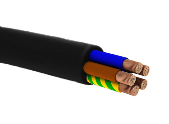 Przewód elektryczny owy 5 x 4 mm2 300 / 500 V HO5VVF5G4 100 m