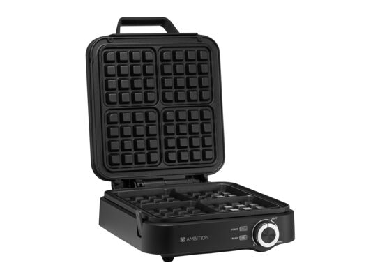Gofrownica elektryczna Magnat 4 gofry 1500 W czarny AMBITION