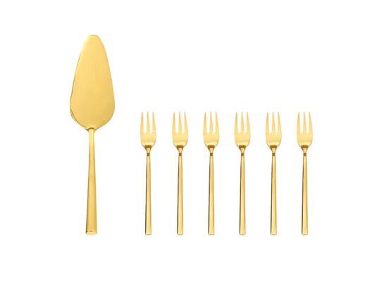 Zestaw do ciasta Como 7 elementów złoty AMBITION