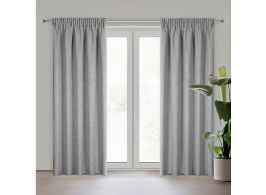 Zasłona gotowa Jula2 srebrna 140 x 270 cm