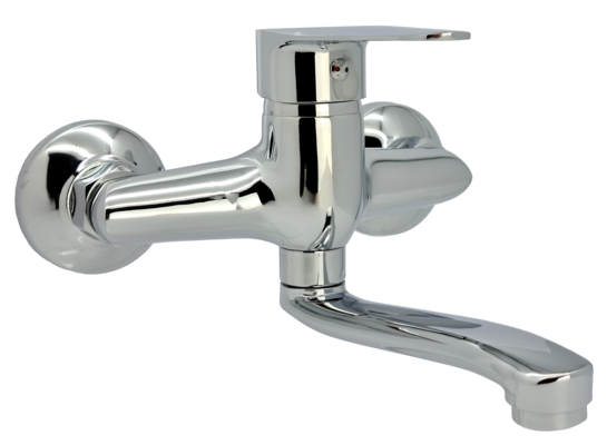 Bateria umywalkowa ALFA ścienna 35 mm chrom LIVENO