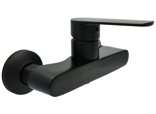 Bateria natryskowa KAPPA ścienna 35 mm czarna LIVENO