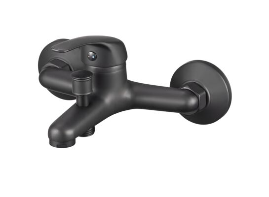 Bateria wannowa DECA ścienna 35 mm czarna LIVENO