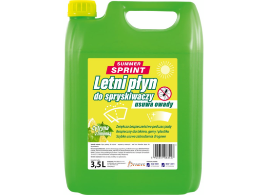 Płyn do spryskiwaczy letni SUMMER SPRINT cytryna z limonką 3,5 l Parys