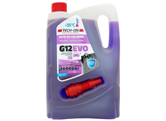 Płyn do chłodnic G12 EVO 4 l TECH-ON