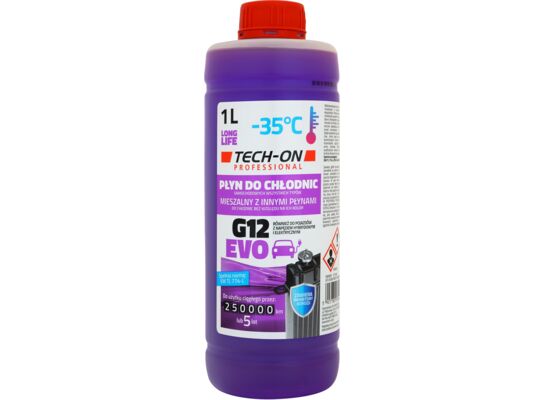 Płyn do chłodnic G12 EVO 1 l TECH-ON