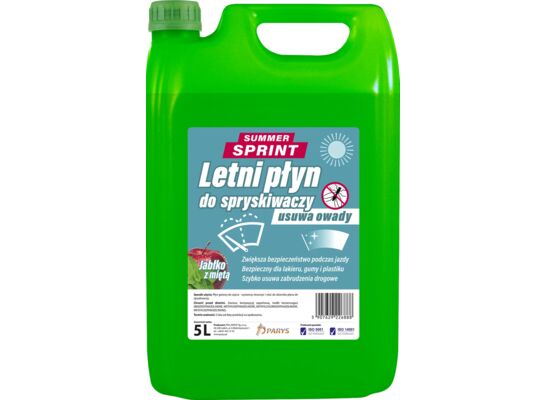 Płyn do spryskiwaczy letni SUMMER SPRINT jabłko z miętą 5 l Parys
