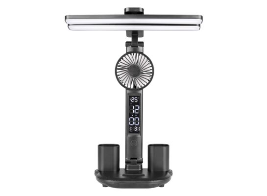 Lampka biurkowa Led z wentylatorem usb 7 W czarna