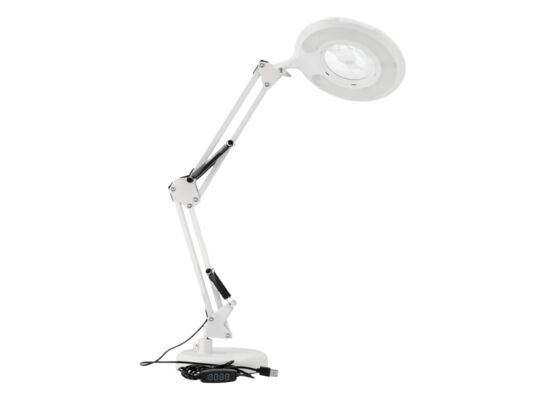 Lampka biurkowa Led z lupą usb 8 W 450 lm biała