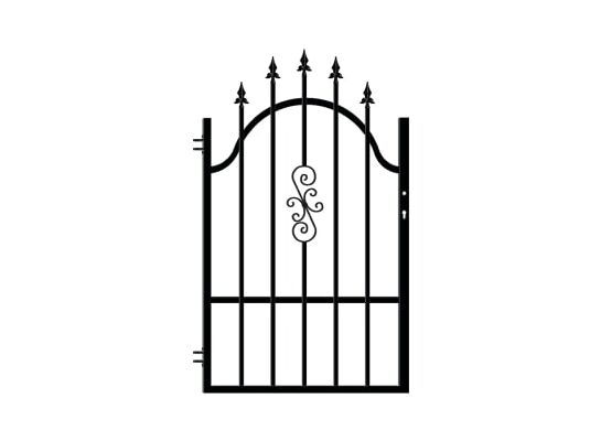 Furtka PALERMO lewa 150 x 90 cm RAL9005