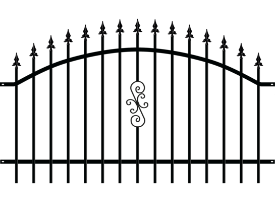 Przęsło PALERMO 120 x 200 cm RAL9005