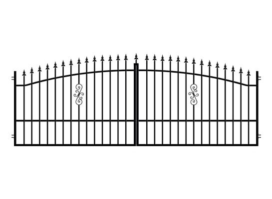 Brama PALERMO 150 x 400 cm RAL9005