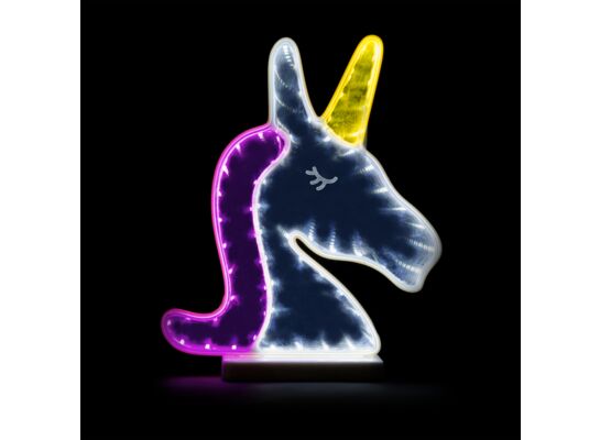 Neon Led jednorożec biurkowy 15,5 x 21,5 x 8 cm wielokolorowy 5 V