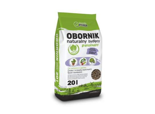 Obornik naturalny bydlęcy granulowany 20 l OPTIMA