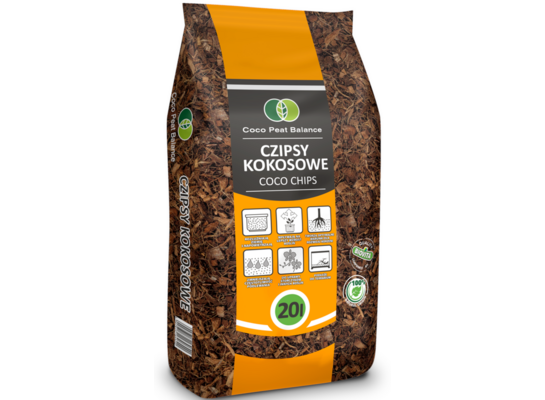 Czipsy kokosowe COCO chips 20 l Coco Peat Balance