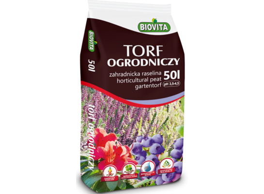 Torf ogrodniczy kwaśny 50 l Biovita