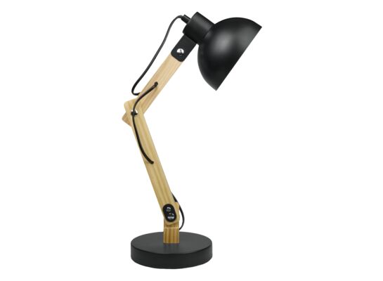 Lampka biurkowa składana E27 czarna 16 x 49 x 15 cm