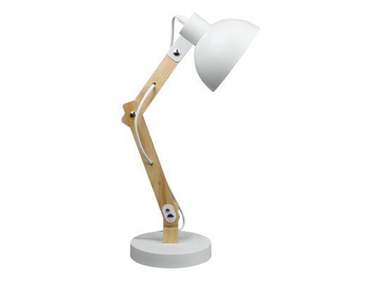 Lampka biurkowa składana E27 biała 16 x 49 x 15 cm