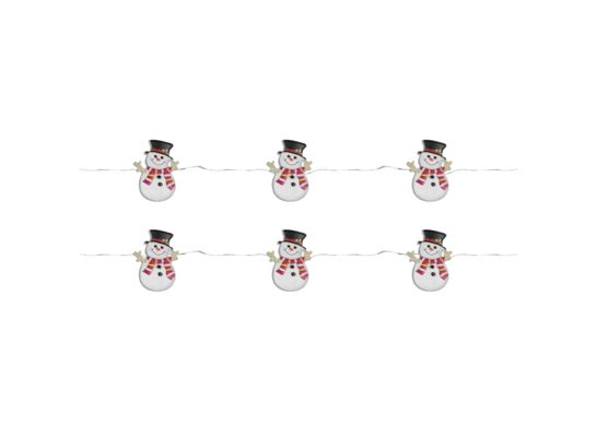 Girlanda LED 20 x bałwan 2 x AAA 230 x 2 x 2,7 cm